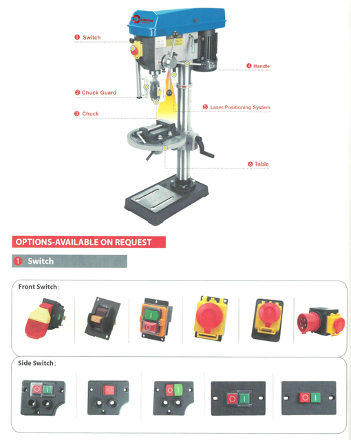 Drill Press Accesorio opcional 