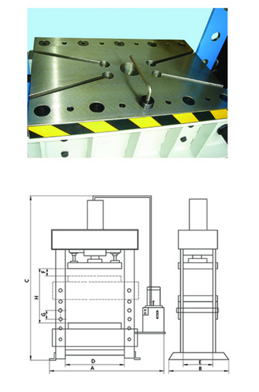 HPD Pressas de troqueles hidráulicos (para dar una paliza, flexión y muere)