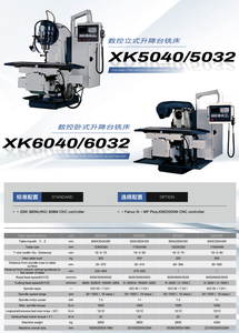 CNC Tipo de cama Machina Universal Universal XK5040-XK6040