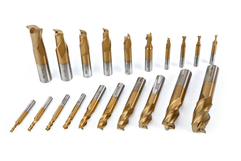 20 Delig HSS - Tin Gecoate Frezenset