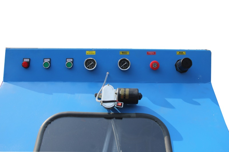 Limpieza de superficie sin polvo usado equipo de explosión húmedo