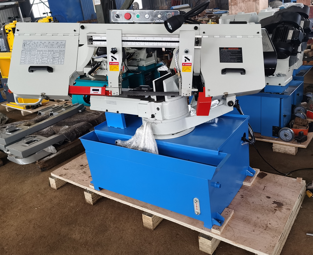 Sierra de banda de corte de metal de 10 pulgadas x 18 pulgadas con base giratoria - sencillas de banda horizontales BS -1018R