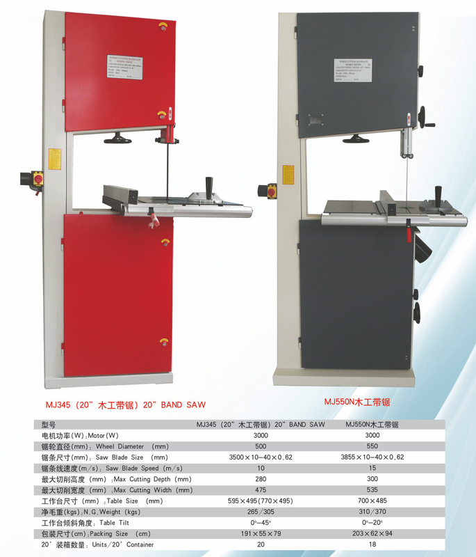 20 'Band de madera SAW MJ345-MJ550N