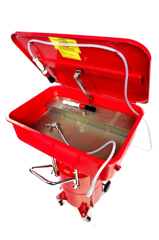 Pneumatische ontvetterbak